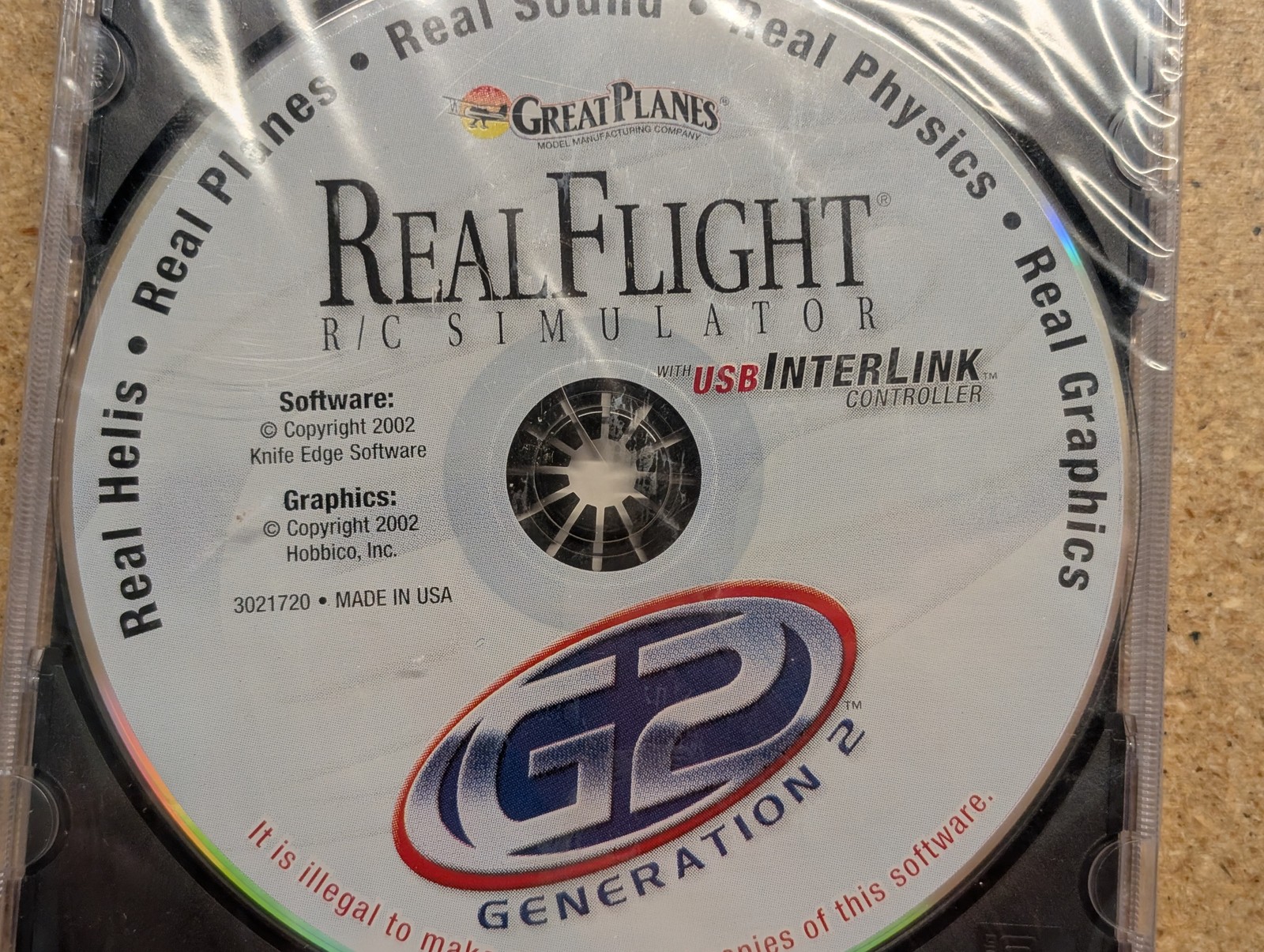 Great Planes RealFlight G2 R/C Flight Simulator USB InterLink USB Controller