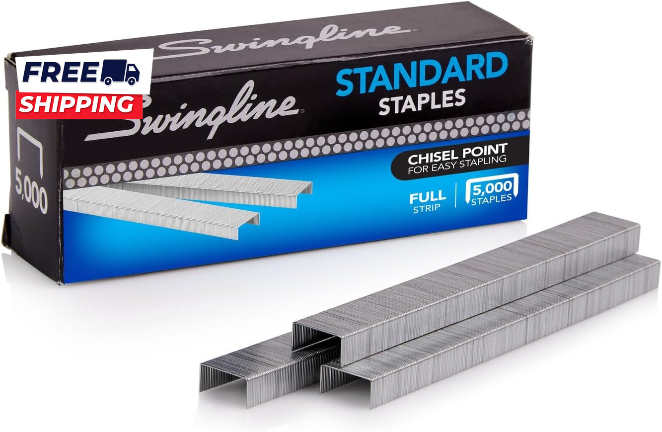 Standard Staples  1/4"  Full Strip  Box of 5,000.......