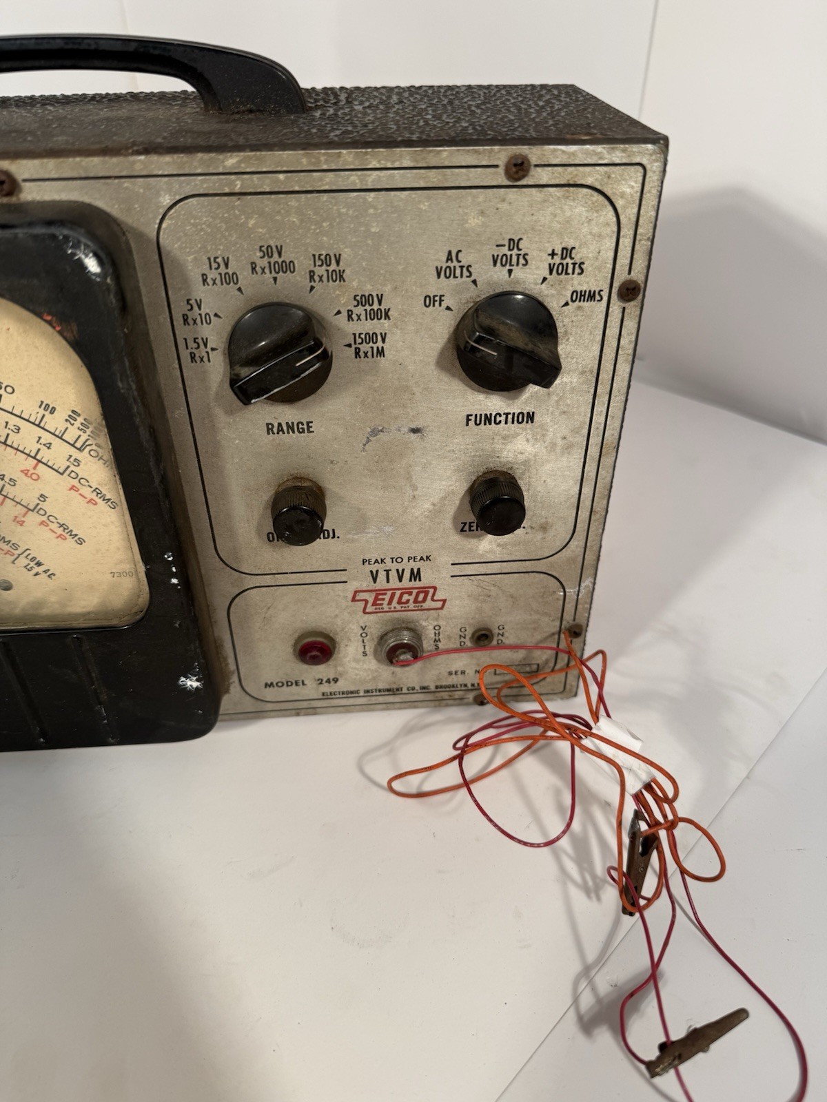 EICO VTVM Model 249 Vacuum Tube Volt Meter | POWERS ON UNTESTED