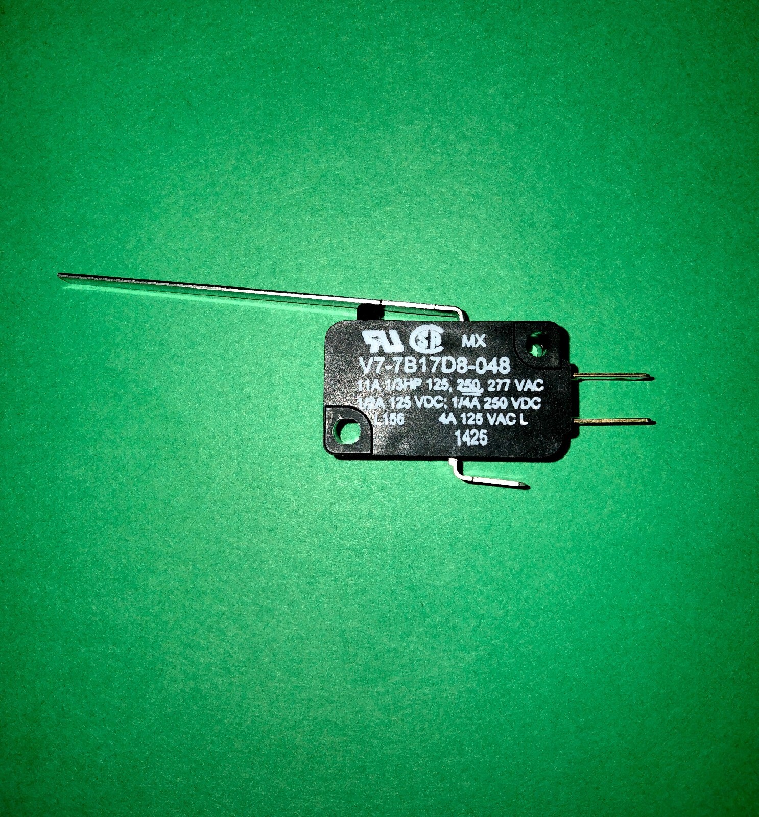 Honeywell-Micro Switch V7-7B17D8-048 Miniature Basic Switch 11A @ 125V, SPDT