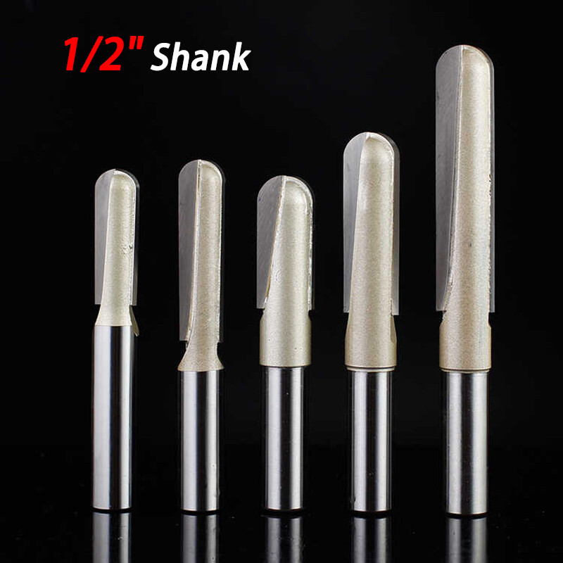1/2"(12.7mm) Shank Deep Round Bottom Router Bit Woodworking Round Milling Cutter