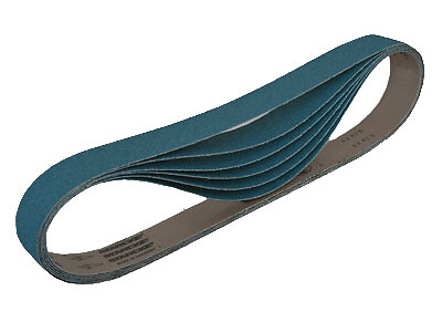 Sanding Belts 2 X 42 Zirconia Cloth Sander Belts, 6 Pack (50 Grit)