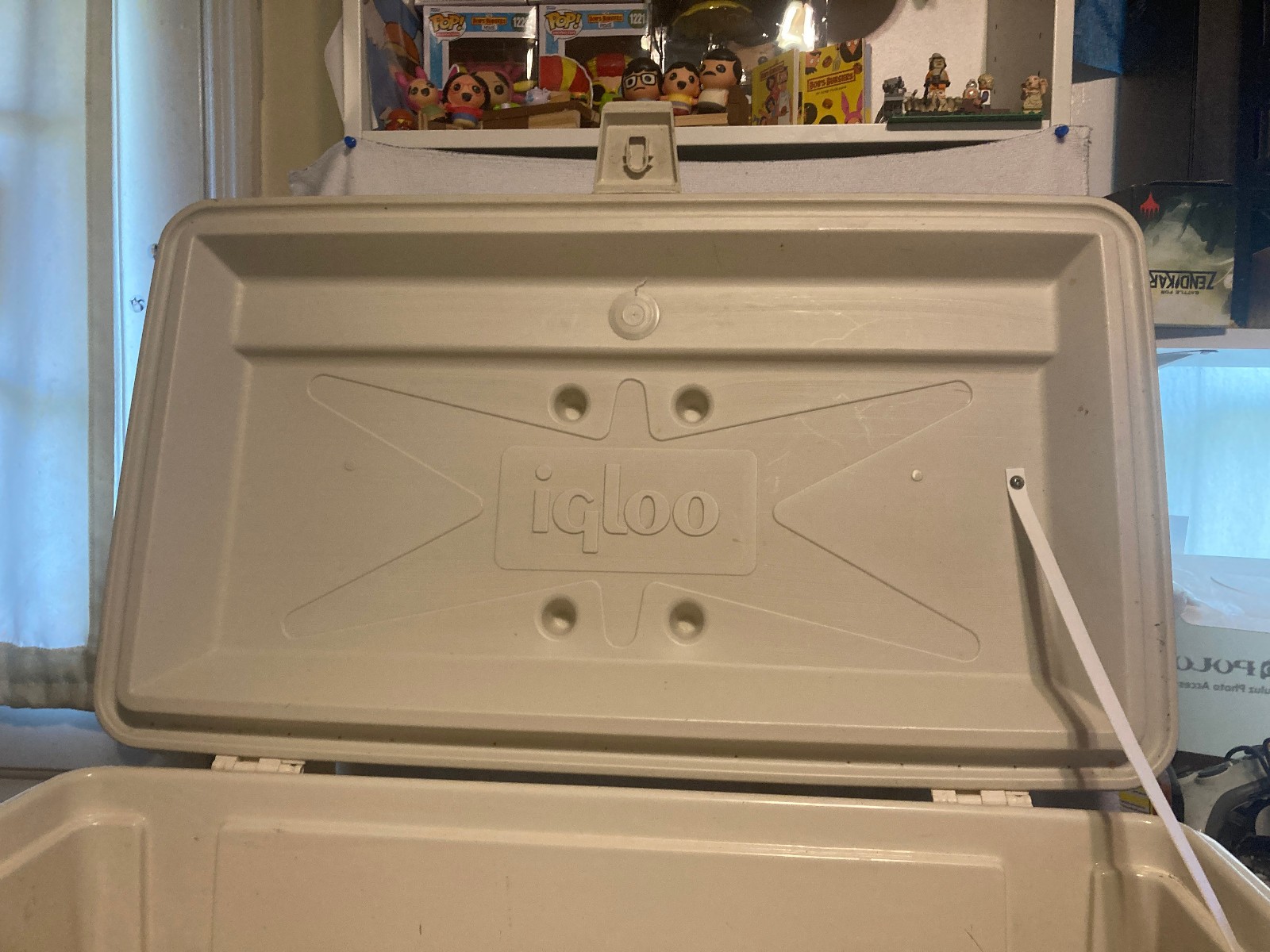 Vintage Igloo Legend 72 Quart Cooler White & Blue Nice Condition Epic Rare