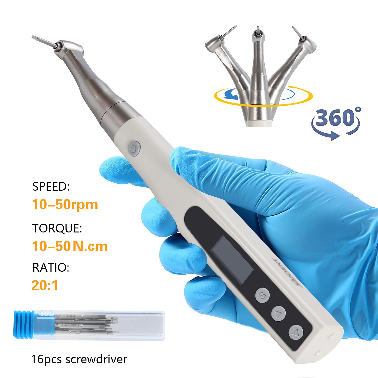 Universal Dental 20:1 Wireless Implant Torque Wrench Electric Driver Torque Kit