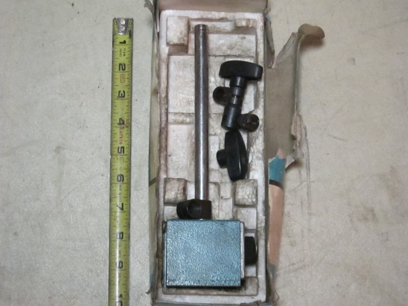 Vintage Fowler Magnetic Base Indicator Holder 52 585 010  Machinist Tool, Used