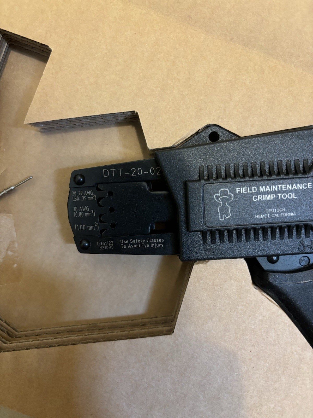 TE Application Tooling Crimp Tool DTT-20-02, A130872