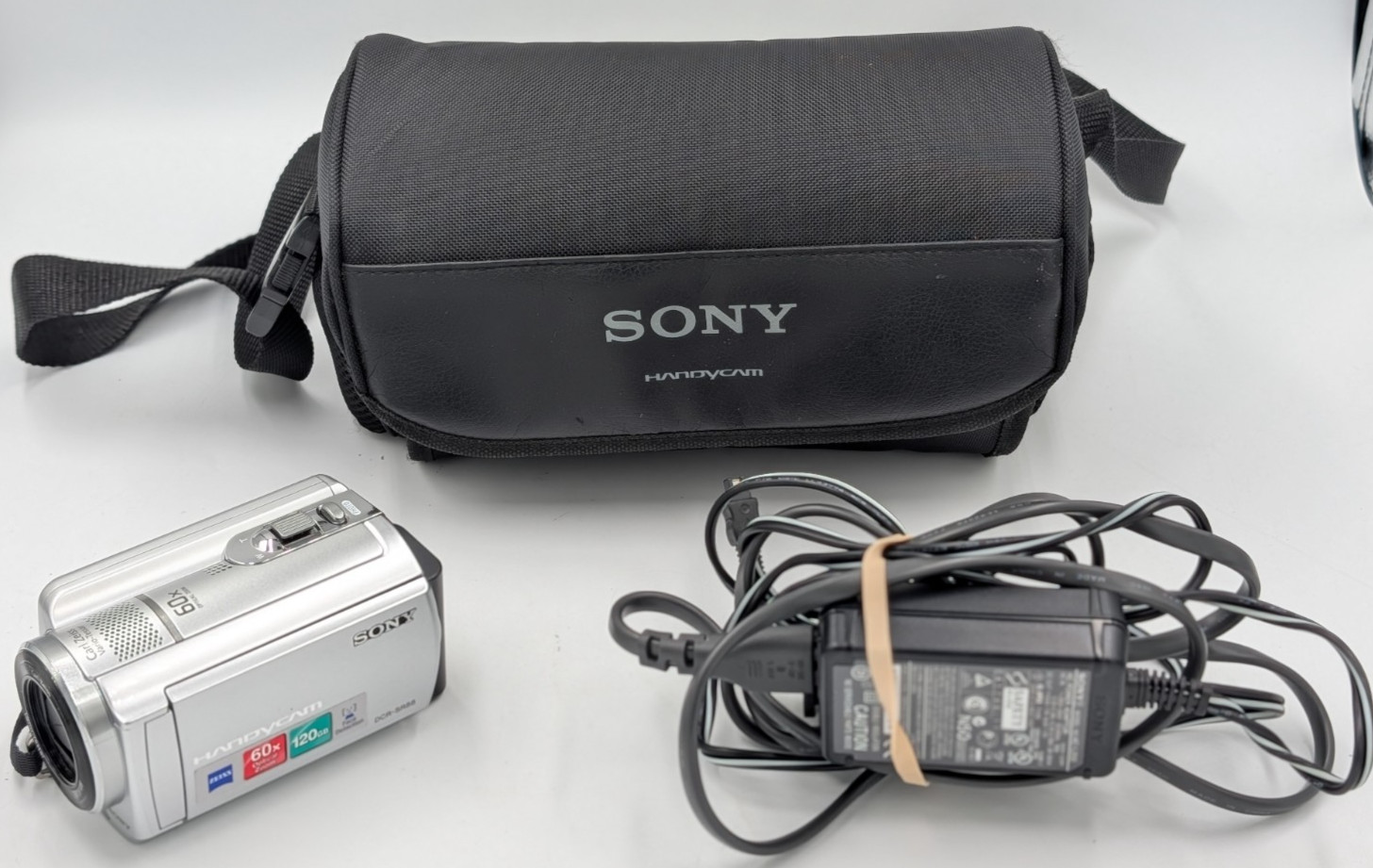 Sony Handycam DCR-SR88 120GB HDD Silver Compact Digital Camcorder Bundle Tested