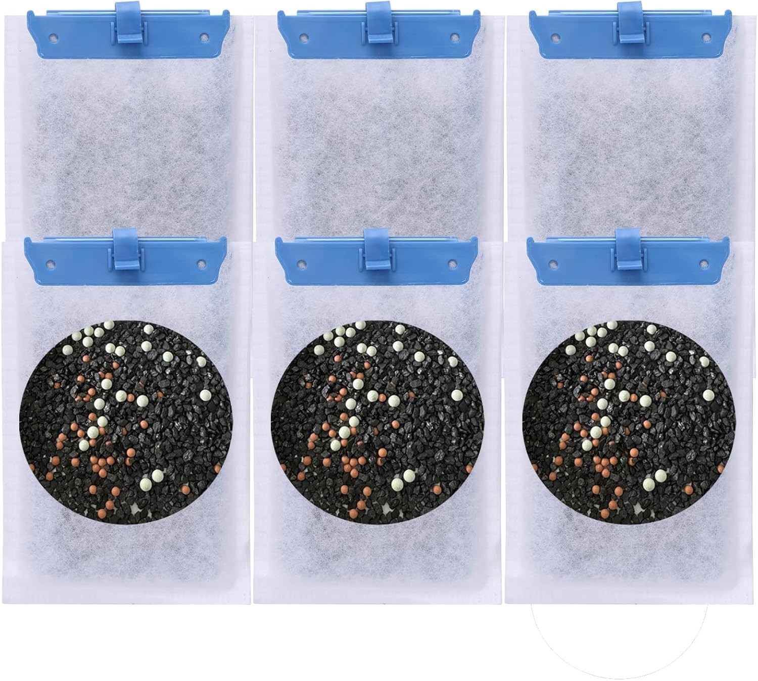 New In Box! 6 Pk Medium Aquarium Filters For Tetra Whisper Bio-Bag 10i IQ10 PF10