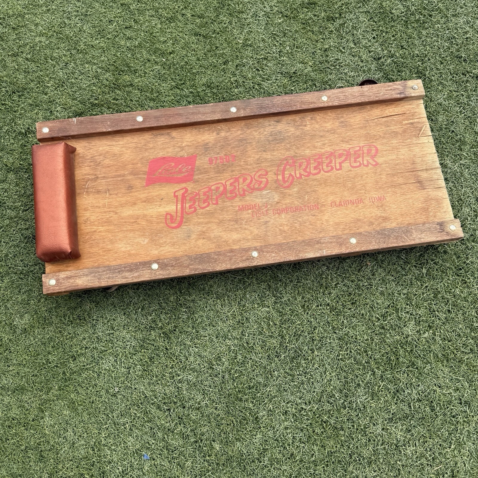 Vintage Lisle Jeepers Creeper 97502 Model J Wood Mechanic Creeper