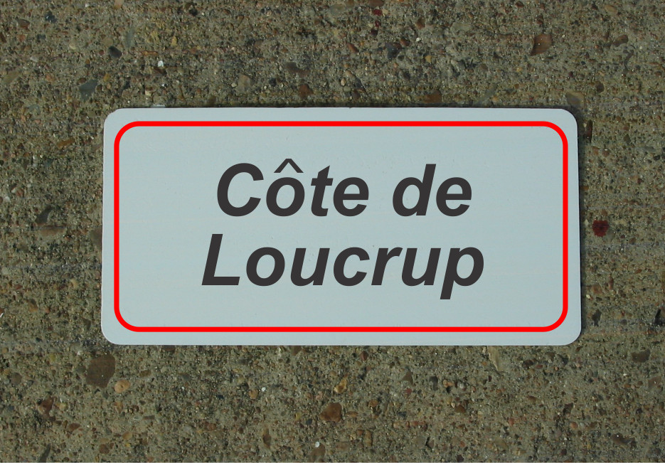 Cote De Loucrup ROAD SIGN METAL TOUR DE FRANCE Bike Race ROUTE
