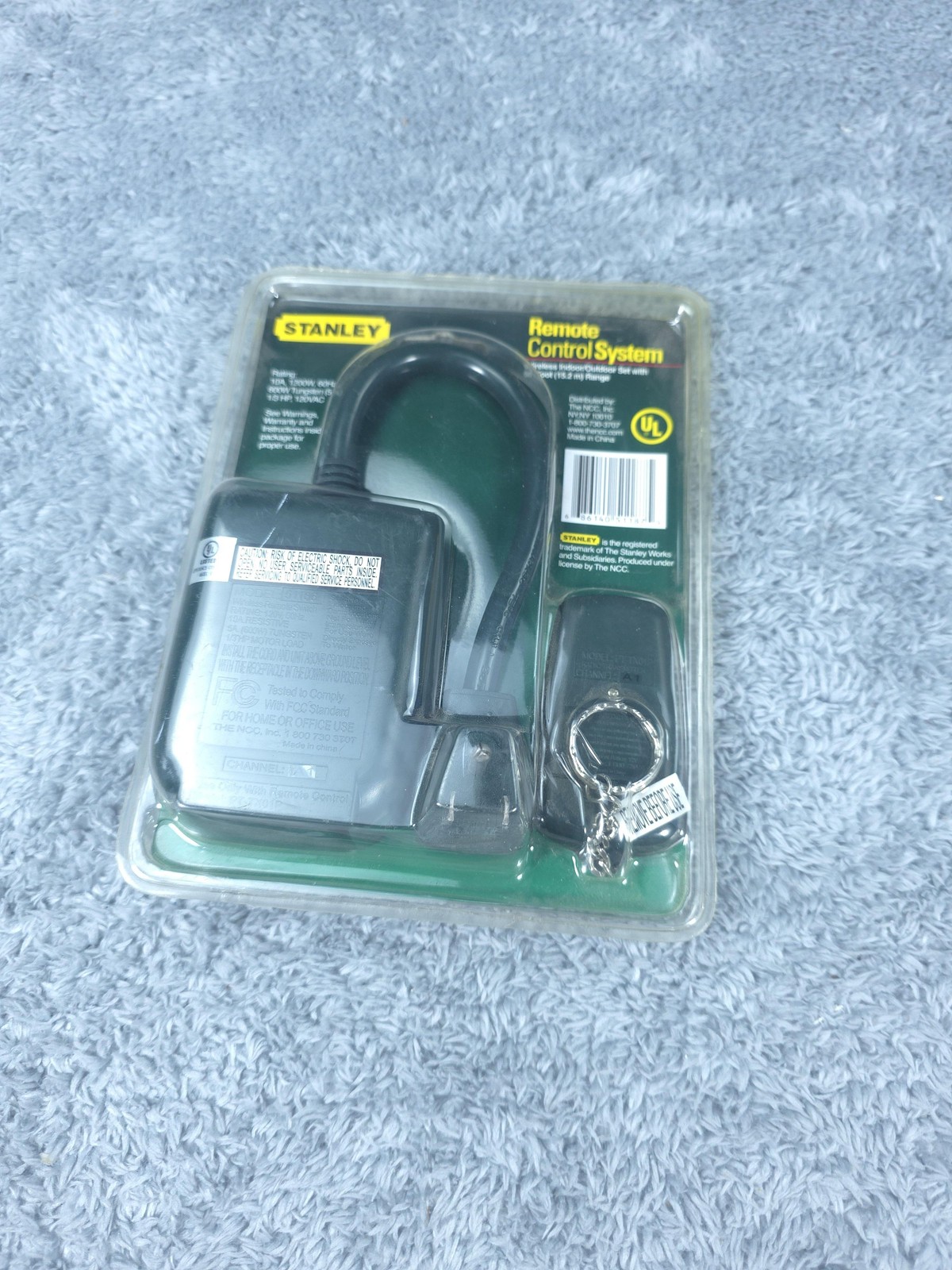Stanley Remote Control System Wireless Indoor Outdoor Keychain Transmitter UL Li