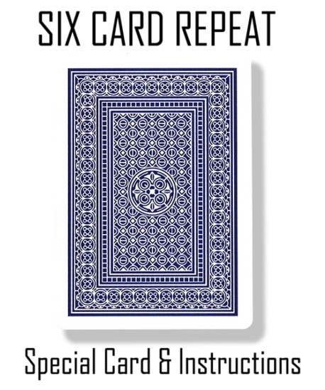 SIX CARD REPEAT - SPECIAL BLUE BACK AVIATOR CARDS WITH INSTRUCTIONS