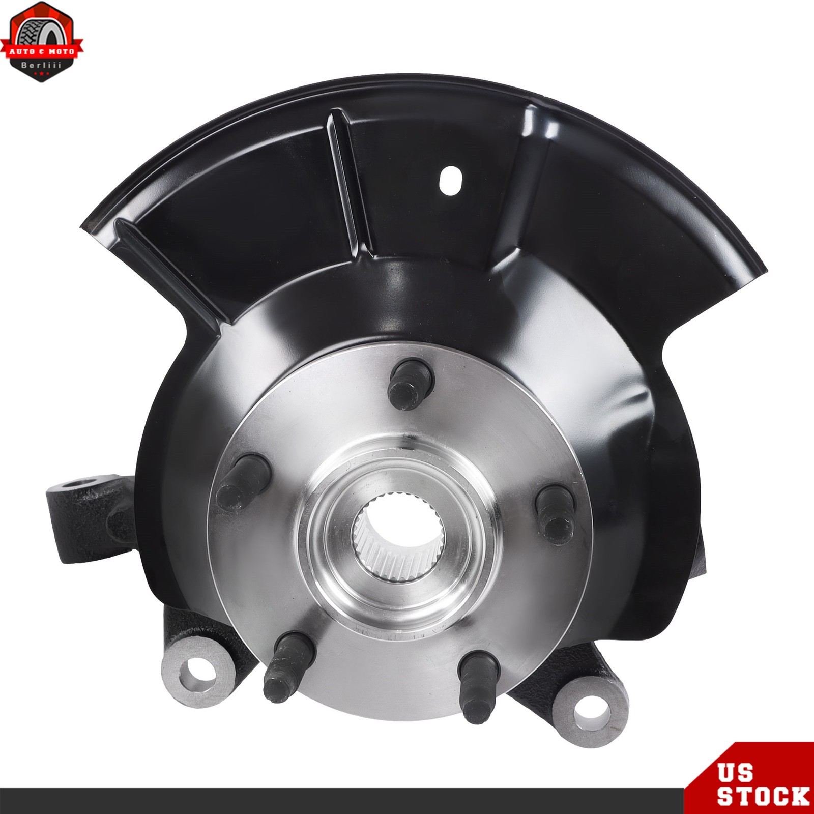 For Ford Edge 2007-2010 Pair Front Wheel Hub Bearing Steering Knuckle Assembly