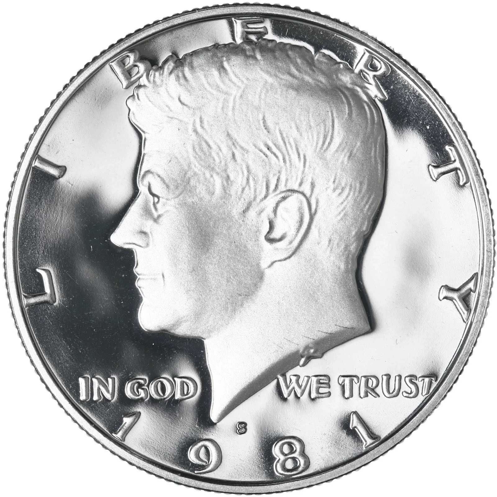 1981 S Proof Kennedy Half Dollar Type 1 Coin