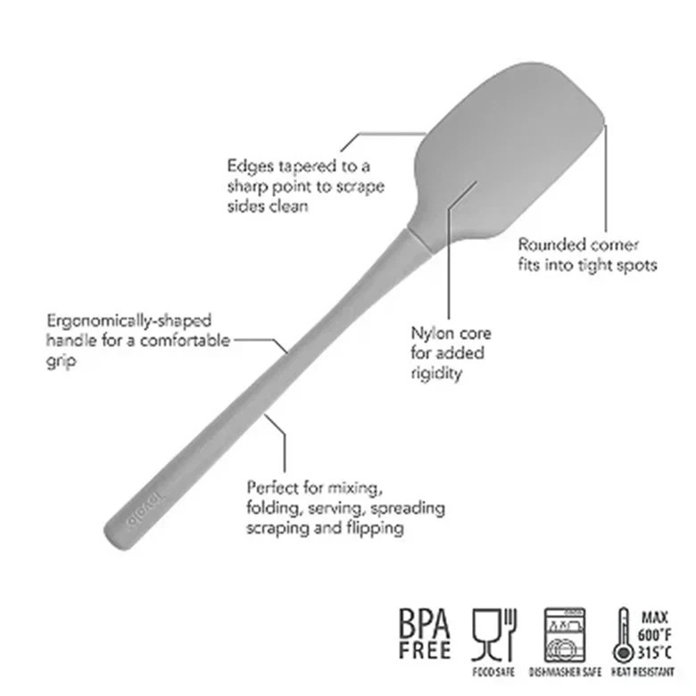 Tovolo Flex-Core All Silicone Spatula Gray
