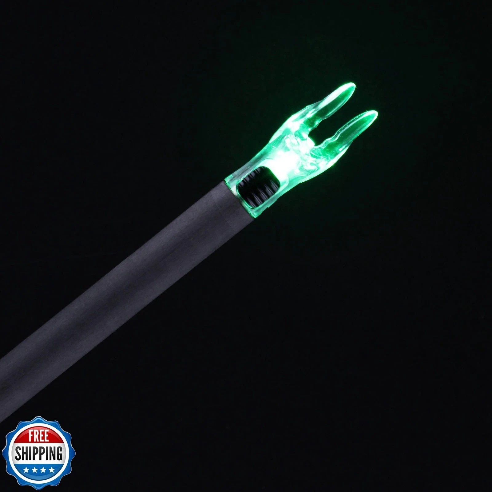 DEEPOWER 6 Pack X Lighted Archery Nocks for Arrows .204 Inside Diameter Light