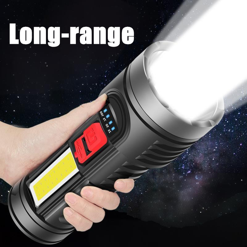 350000000 Lumen Super Bright LED Tactical Flashlight Rechargeable LED Work Torch