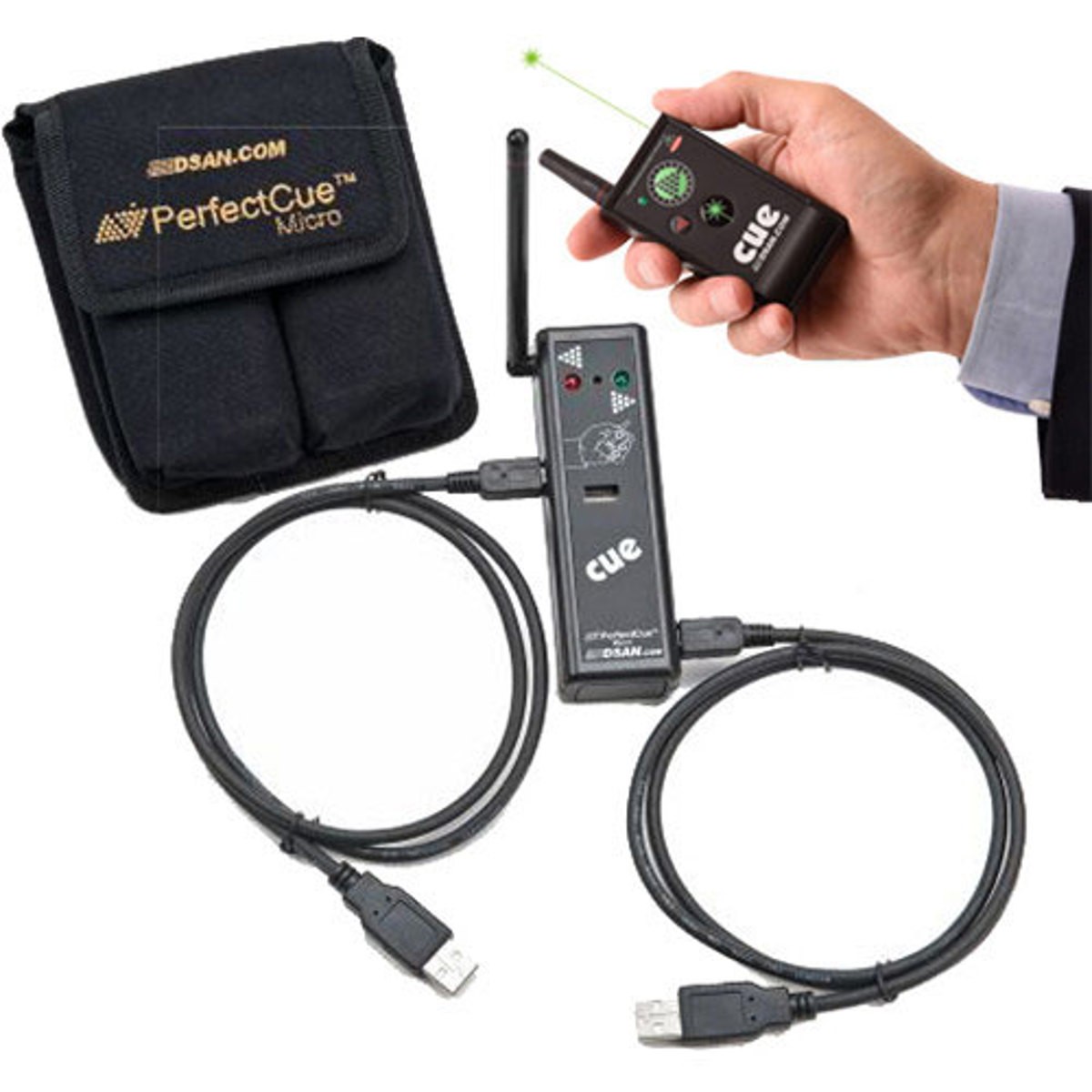 DSAN PerfectCue Micro Ultra Compact Cue Light Remote Presentation Controller wit