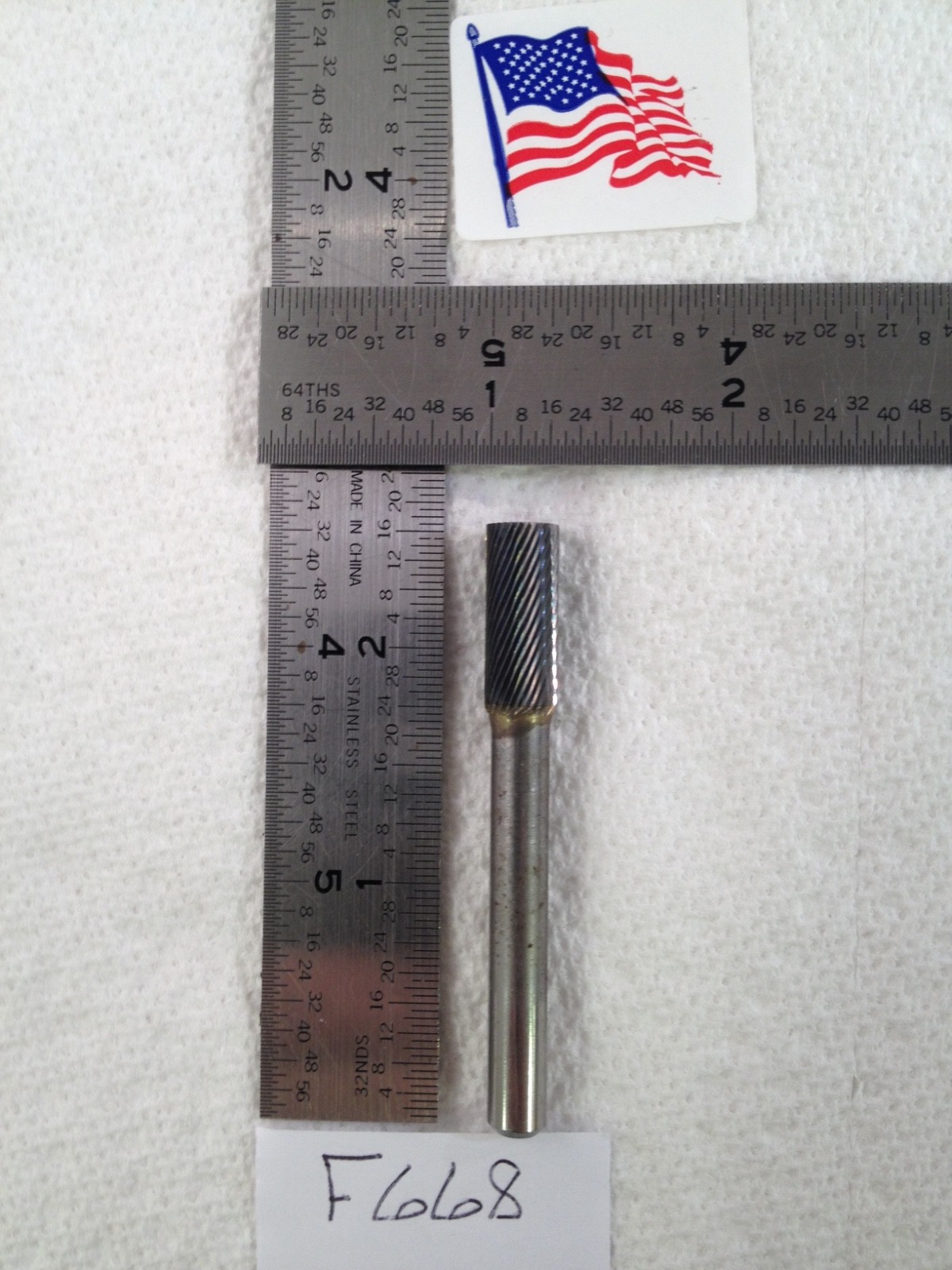 1 NEW FALCON / SGS 1/4" SHANK CARBIDE BURR SA-2. FINE SINGLE CUT 3/4" LOC (F668)