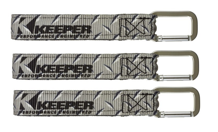 3 ~Keeper Wrap-It-Up 1 in. W Gray Waterproof  & UV Resistant Bundling Strap 1 pk