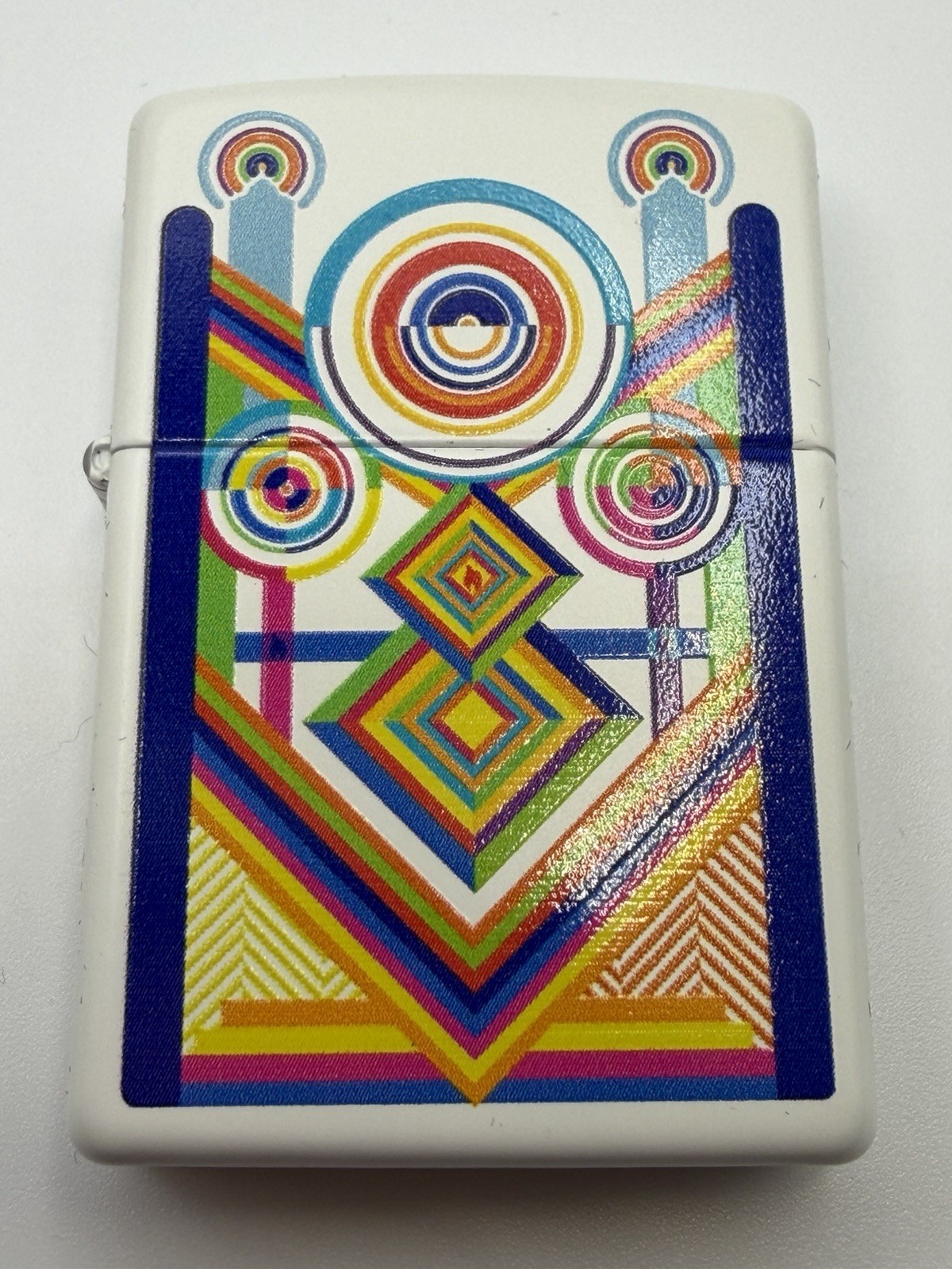 Vintage 2011 Atech White Matte Zippo Lighter New B6