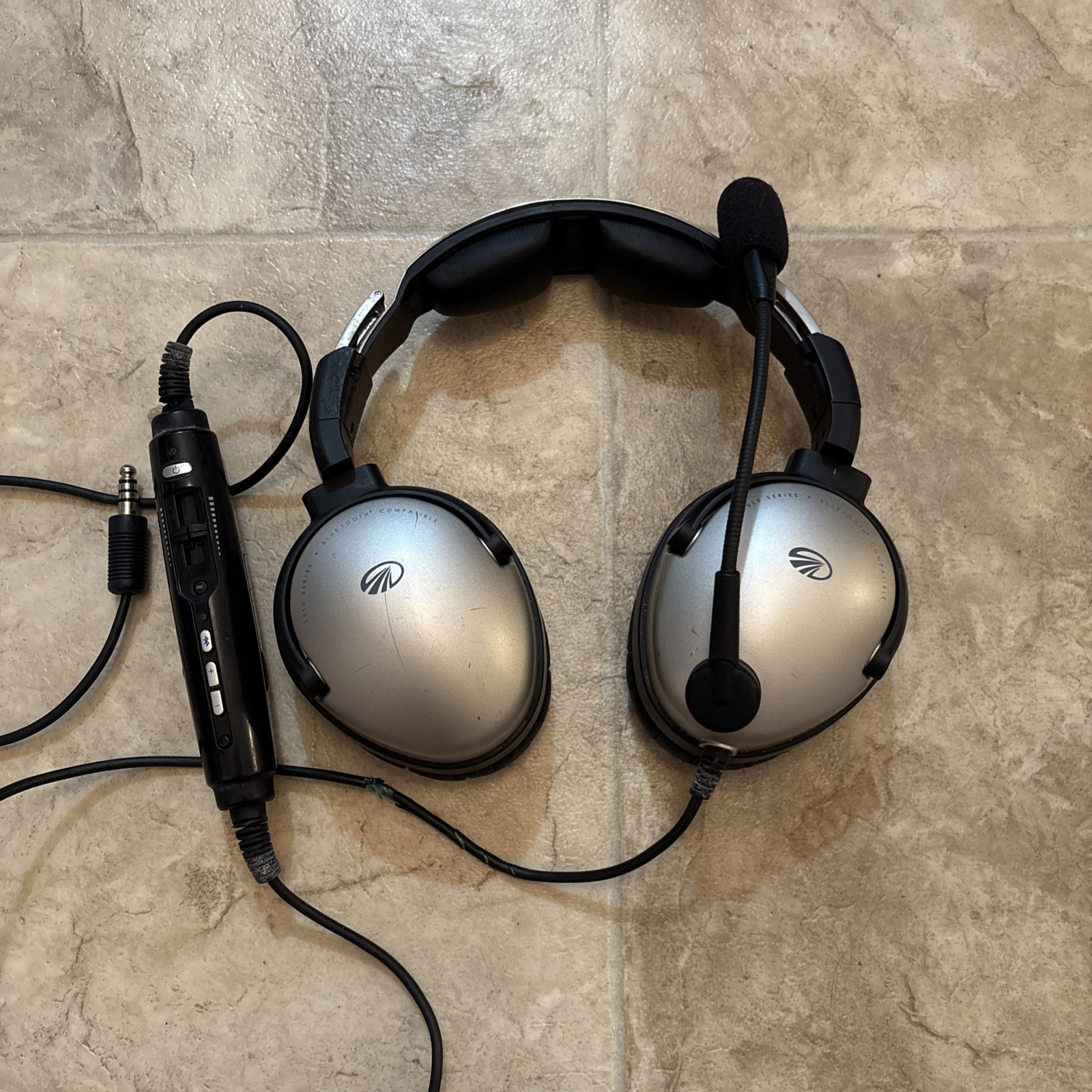 Lightspeed Zulu 1 Helicopter Plug Bluetooth ANR Headset With Military Microphone