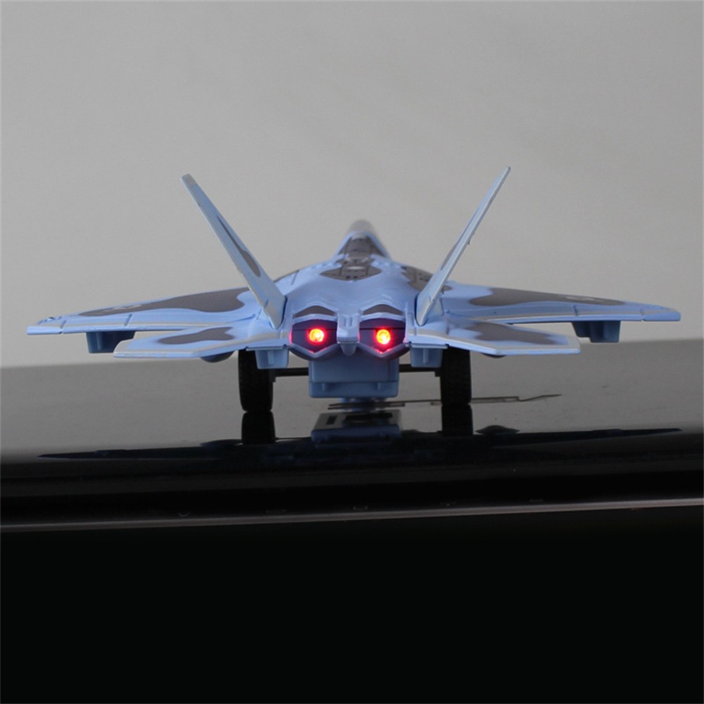 1/100 Pull Back Military Aviation Aircraft F-22 Model Collection Sound & Light