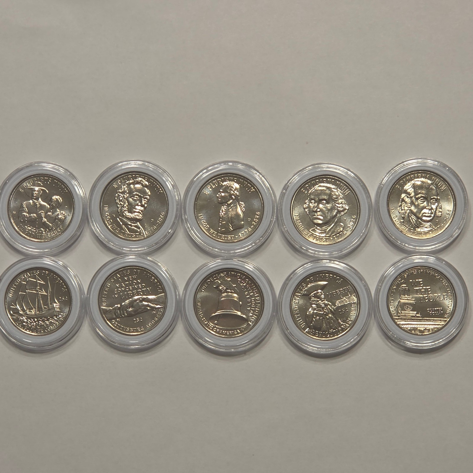 Collectors Edition: 1776-2026 Quarter Semiquincentennial Anniversary P & D
