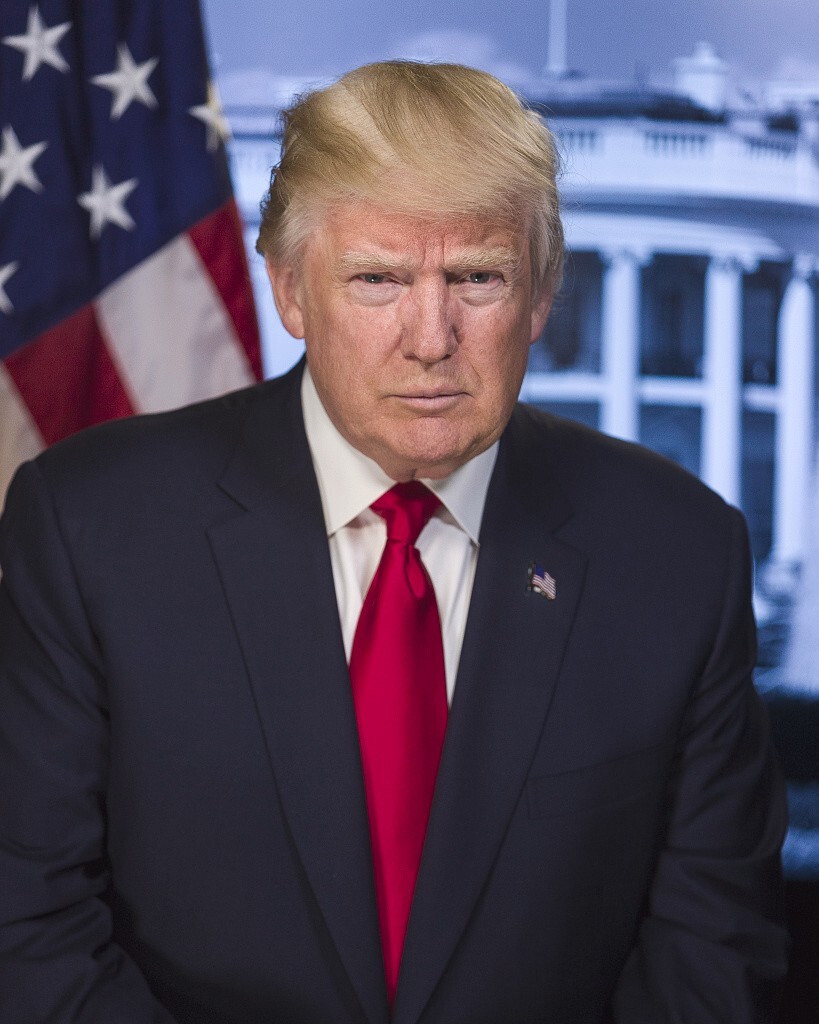 TRUMP Official Office Photo Red Tie 4"X6" Stern Glossy Photo NEW! Free Shipping