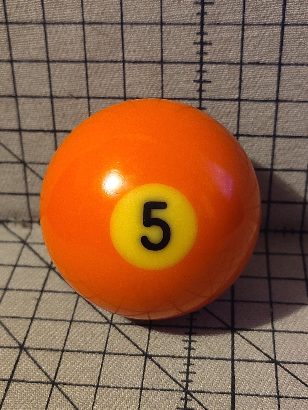 Vintage Aramith # 5 Orange Solid Pool Ball Billiard 2 1/4” Replacement Belgium