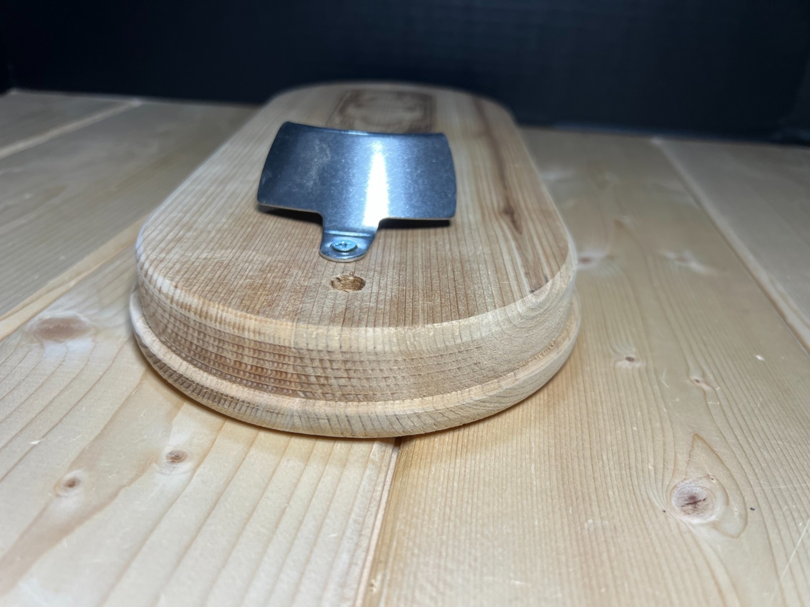 Cedar Wall Mounted Bottle Opener | Rustic Engraved Wood Bar Decor