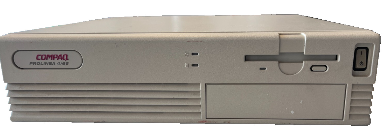 Compaq ProLinea 4/66 Vintage 486 Desktop PC - No HDD - Working 20 MB RAM
