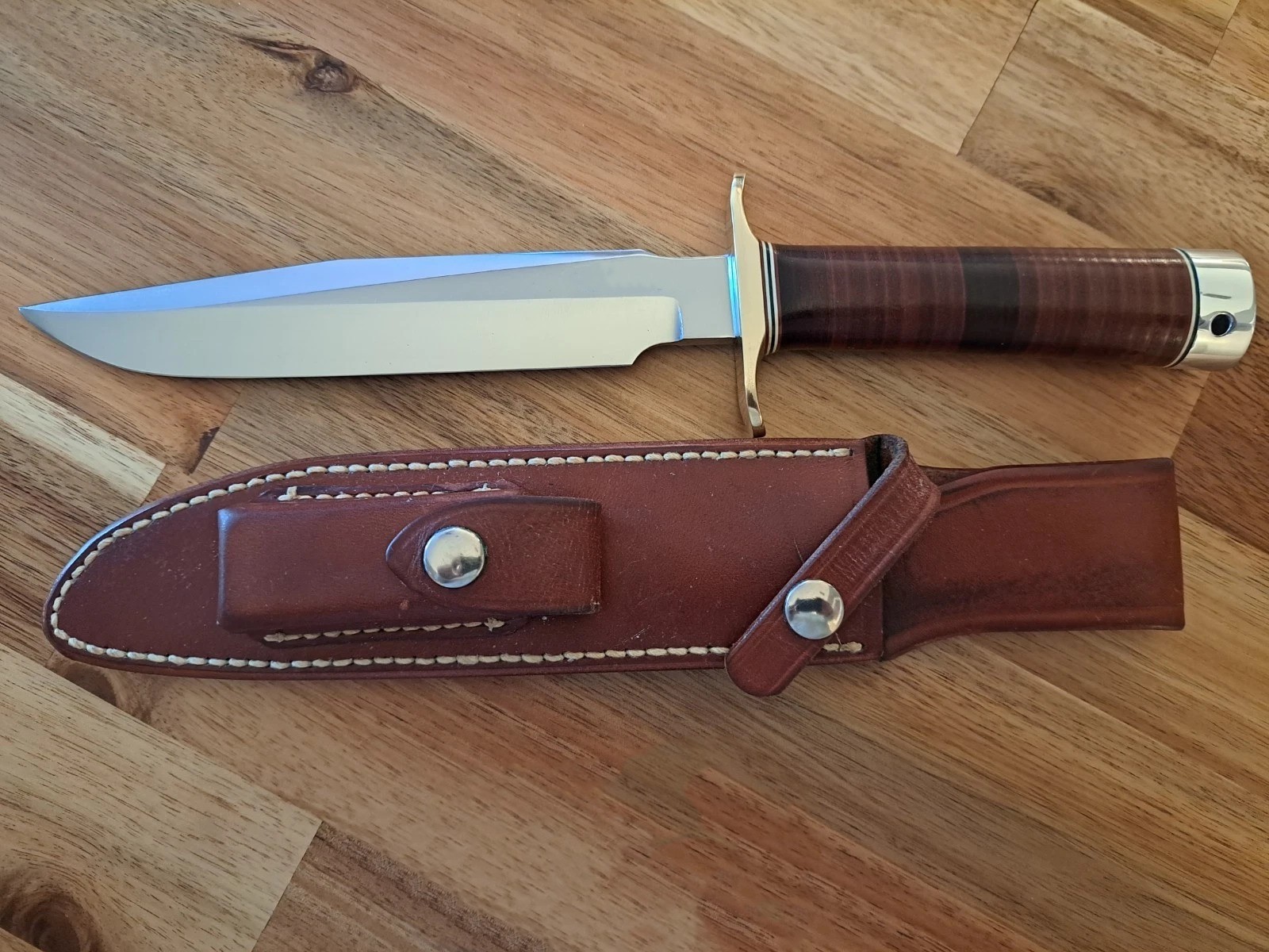 Randall Model 1-7 Handmade Replica Bowie knife with original leather sheath