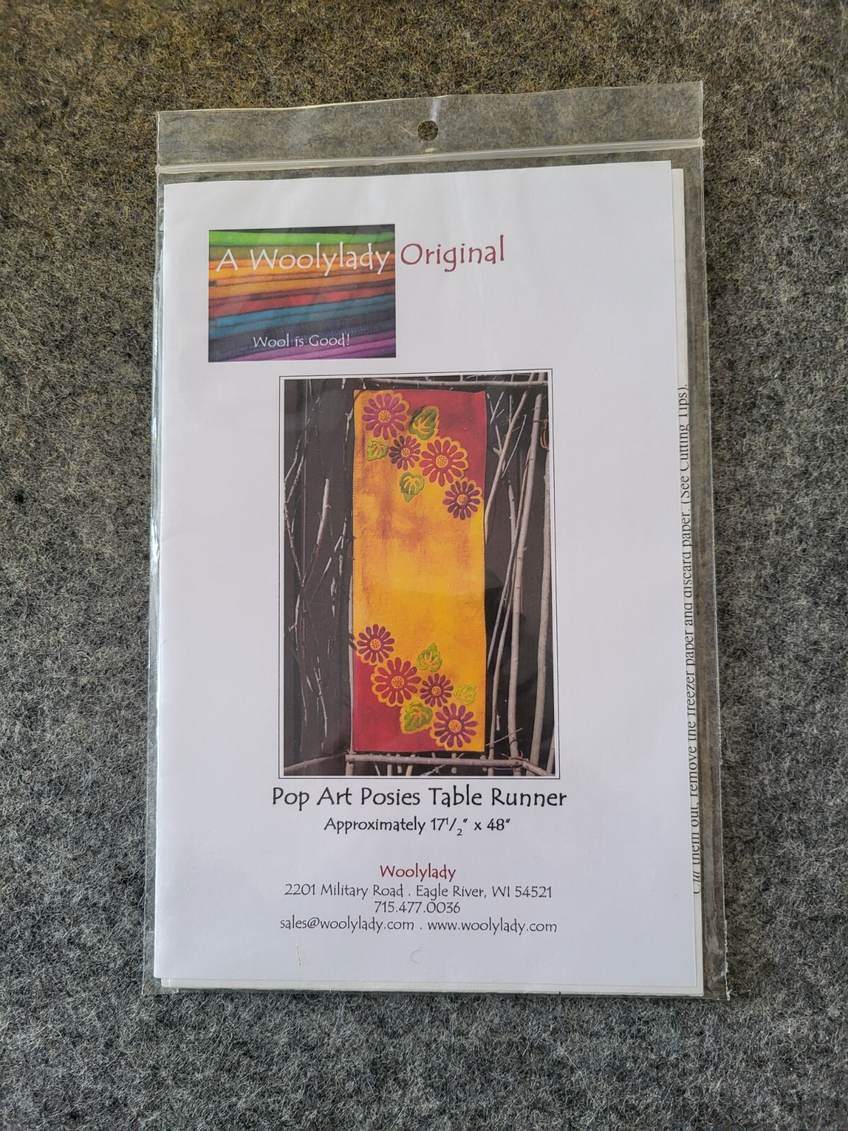 New Pop Art Posies Table Runner by Woolylady