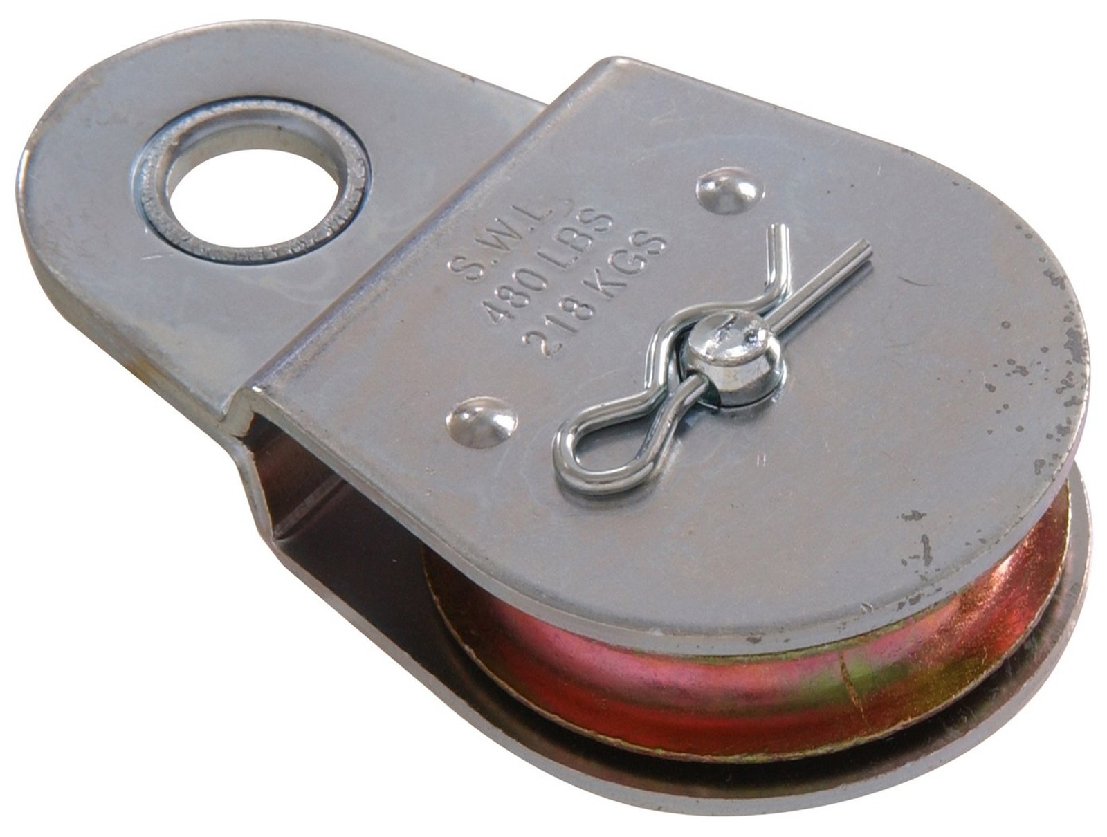 Hardware Essentials Single Sheave Fixed Pulley 2", Zinc Finish