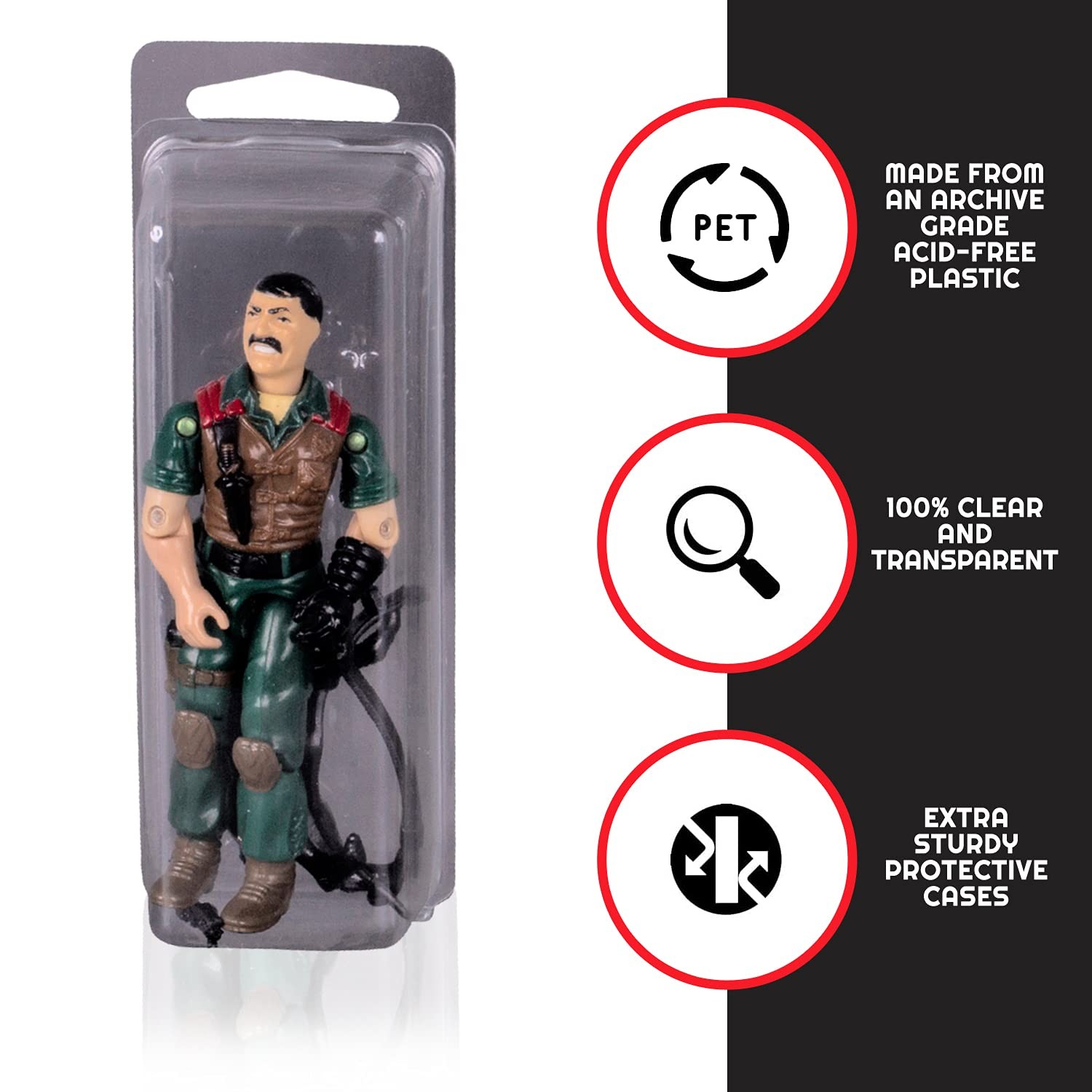 Clamshell Loose Action Figure Protective Case Compatible with 3.75 Inch Star ...