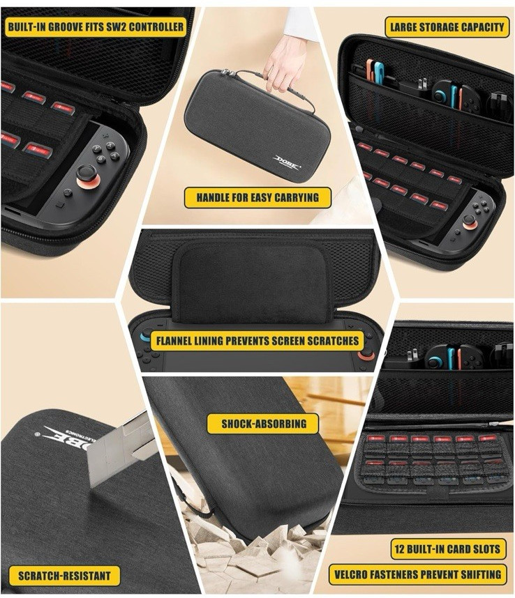 Nintendo Switch 2 Accessories Bundle 7 in 1 Essential Pack NIB