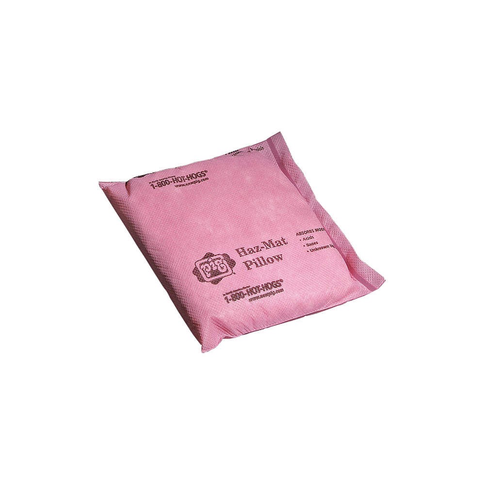 PIG PIL302 Absorbent Pillow,Chem/Hazmat,8" L,PK20 30RC86