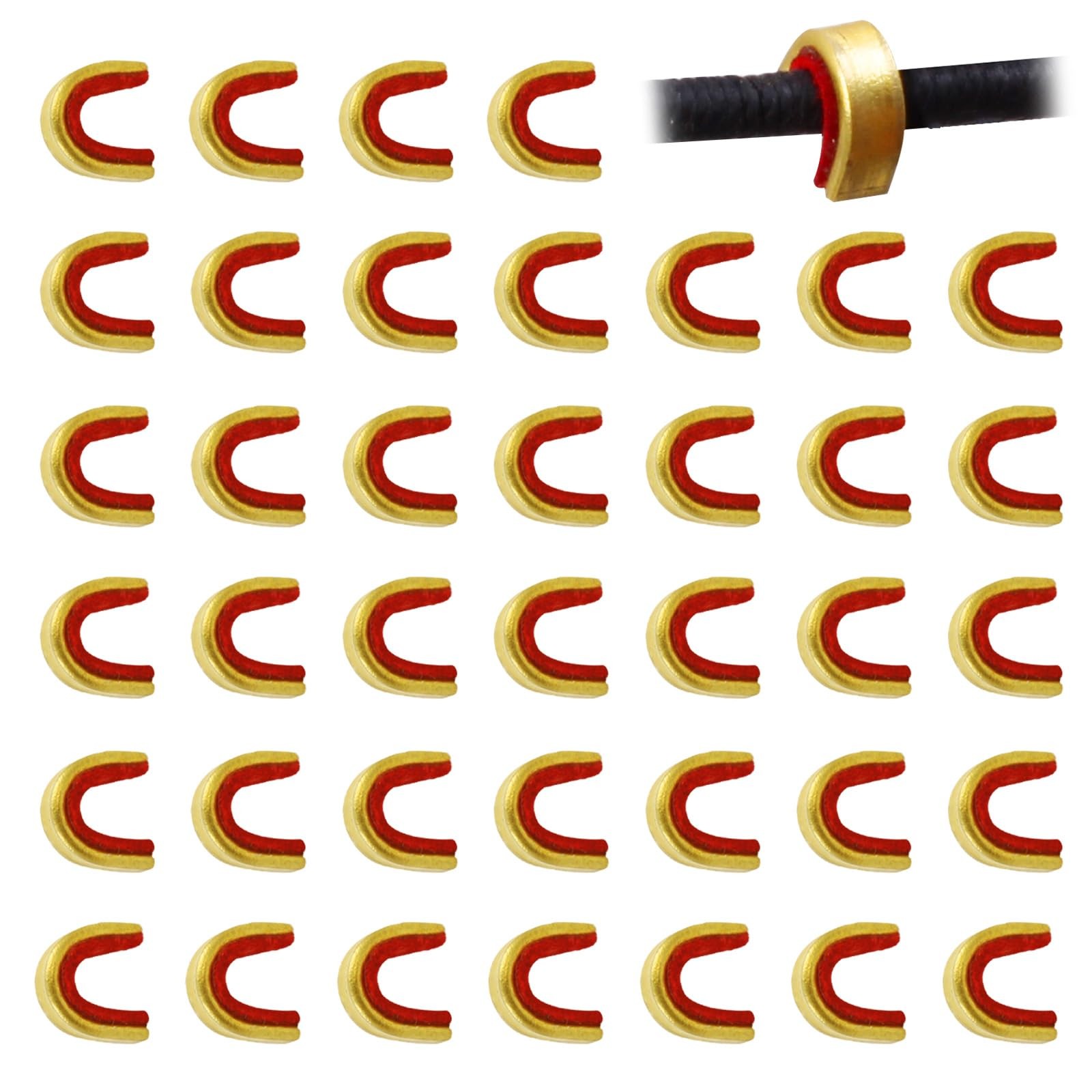 Bow String Nock Points - 40 Packs Arrows Bowstring Nocking Point Set Archery ...
