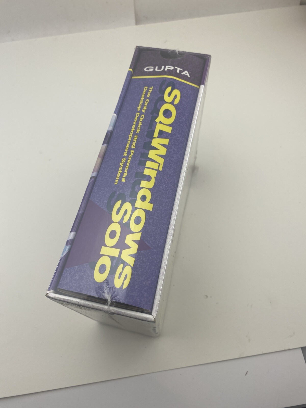 Vintage Computer Software Gupta SQLWindows Solo SQL Windows 5.0 3.5" Disks