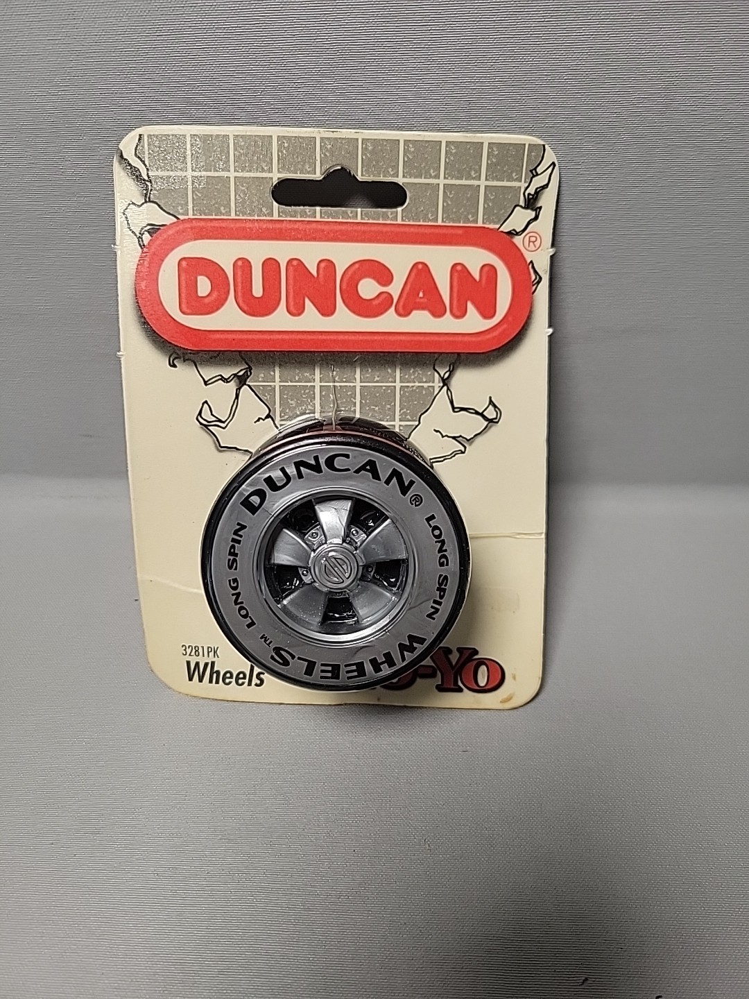 DUNCAN WHEELS YO-YO LONG SPIN 1994' NEW/SEALED, BLACK