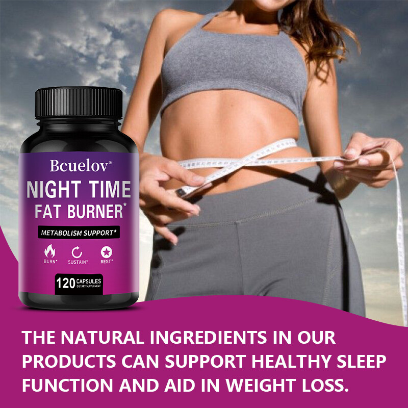 Nighttime Fat-Burning Capsules | Natural Plant Extracts | 120 Capsules