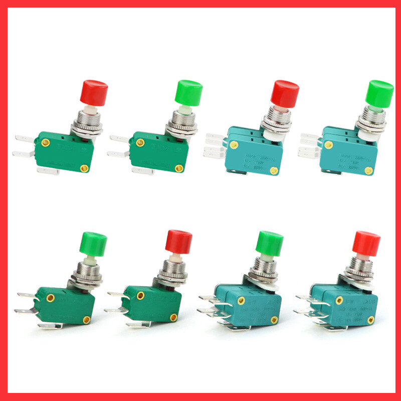 DS438 AC 125V/250V 16A SPDT Momentary Push Button Micro Switch 1NO 1NC /2NO 2NC