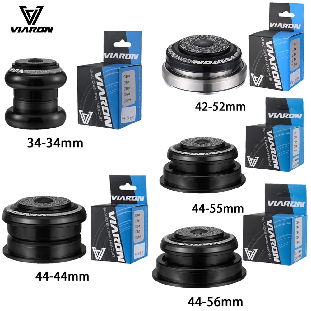 Bike Threadless Headset Sealed Bearing MTB Road Straight Tapered Fork