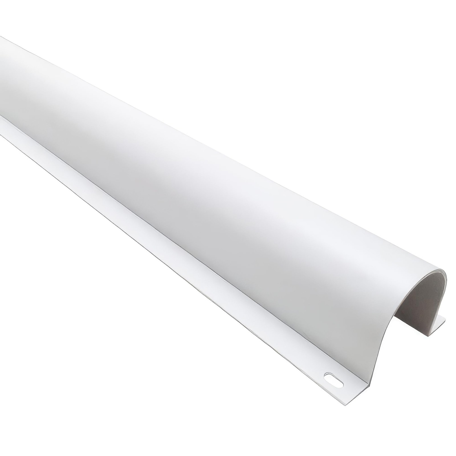 Electriduct 1" Plastic Flanged Wire Guard Cable Raceway - 58 Inch Stick - White