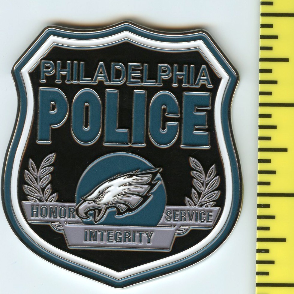 Philadelphia Eagles replica Philadelphia Police badge
