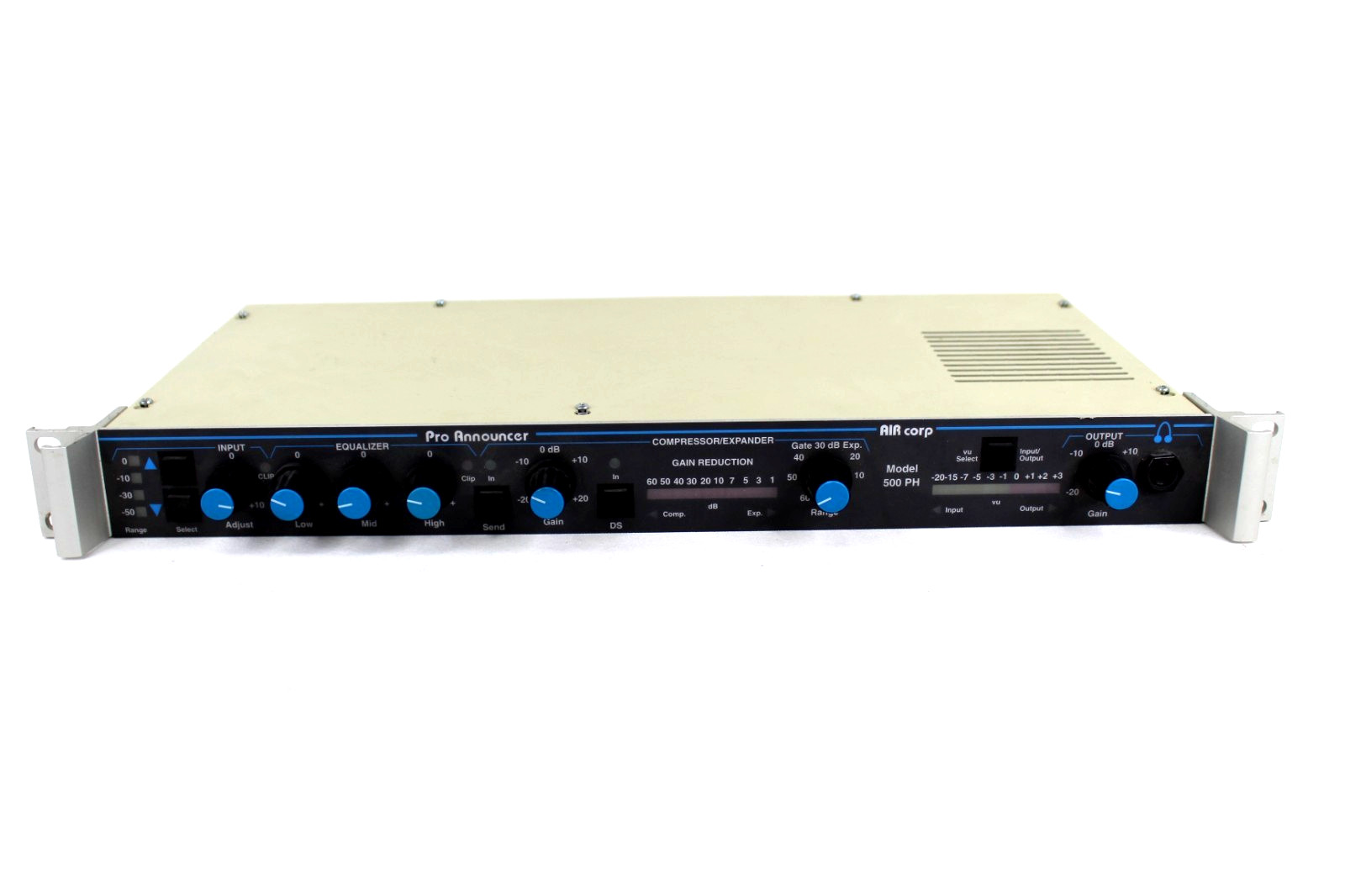 Air Corp Pro Announcer Model 500 PH Rack Mount ** NO Power Cord * Tested