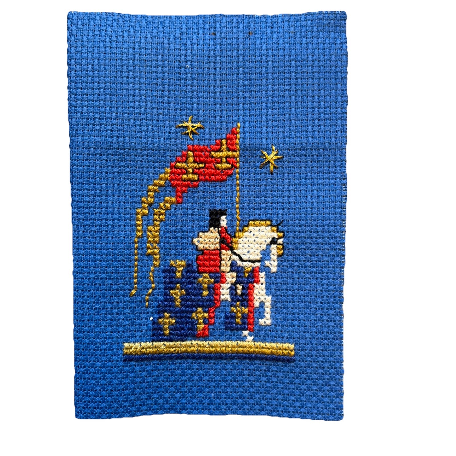 Knights Cross Stitch 5 x 3 1/2- Multicolor