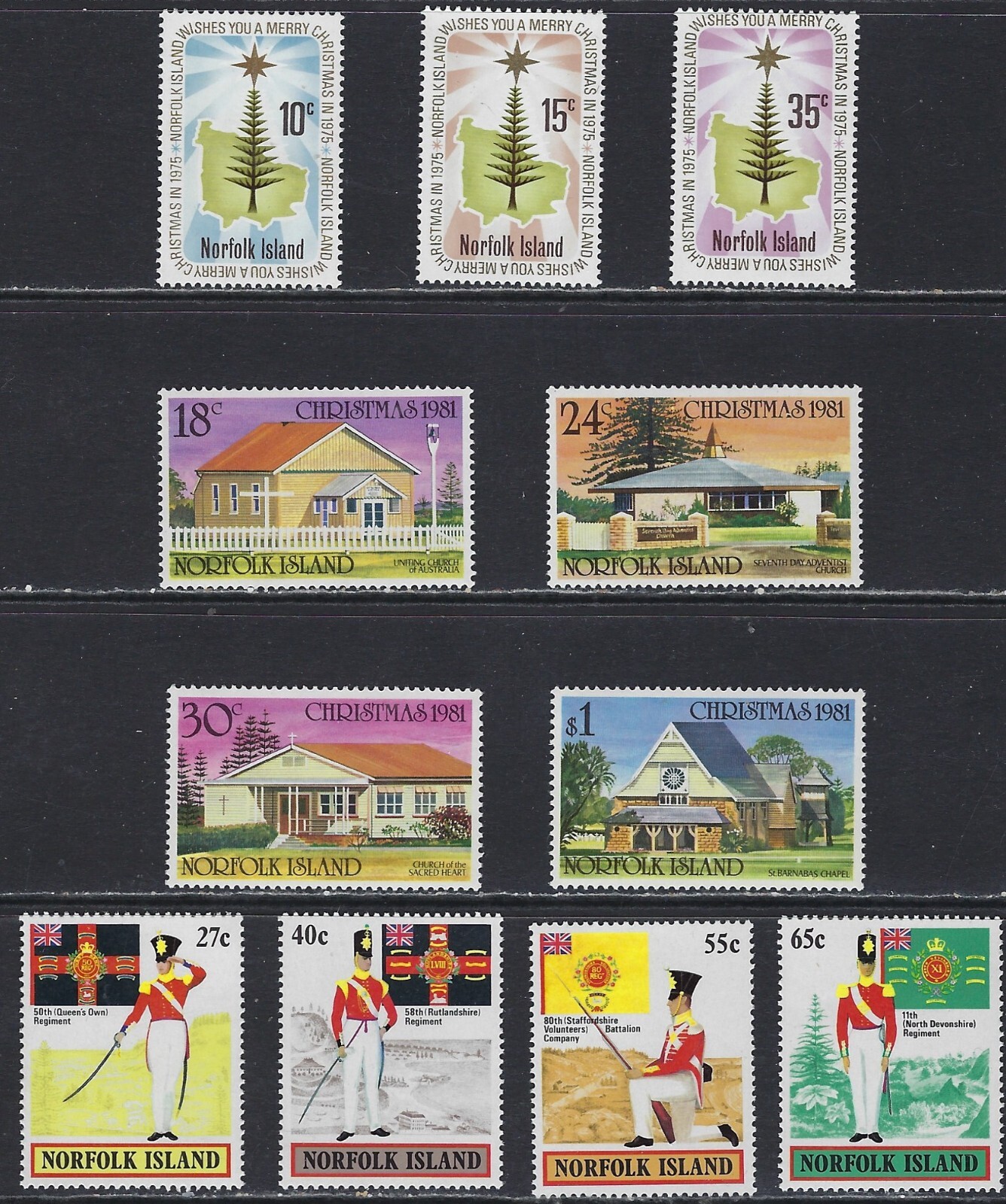 Very Nice MNH Stamps from Norfolk IS  ........31J...............H-816-y
