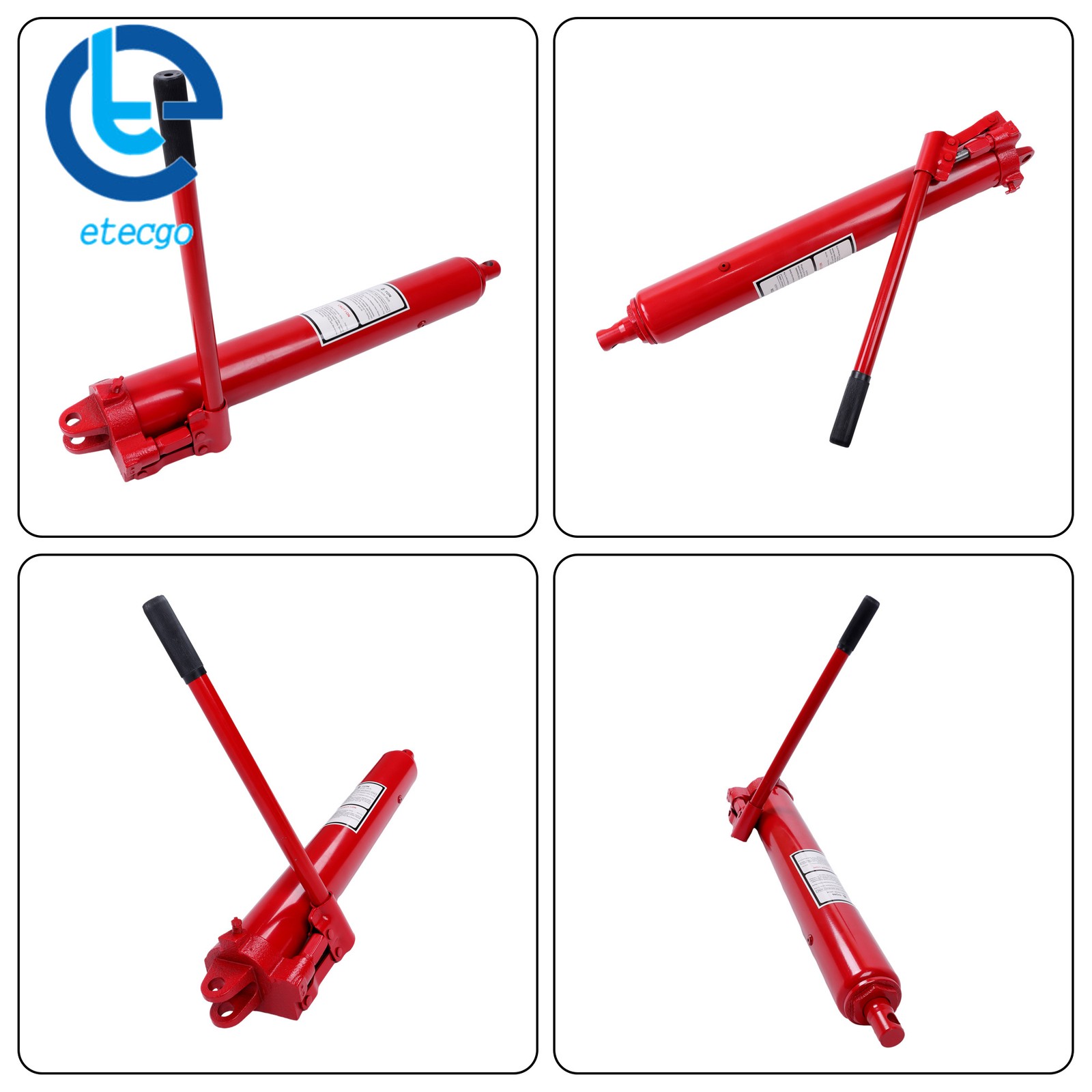 8 T Hydraulic Long Jack Manual Single Pump Engine Lift Cherry Picker